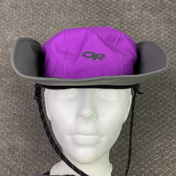 Outdoor Research Hat Seattle Sombrero Kids M/L Magenta Purple Gray Rain Boonie - Picture 2 of 12